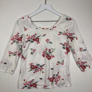 Rebecca Taylor Marguerite Floral Jersey Tee